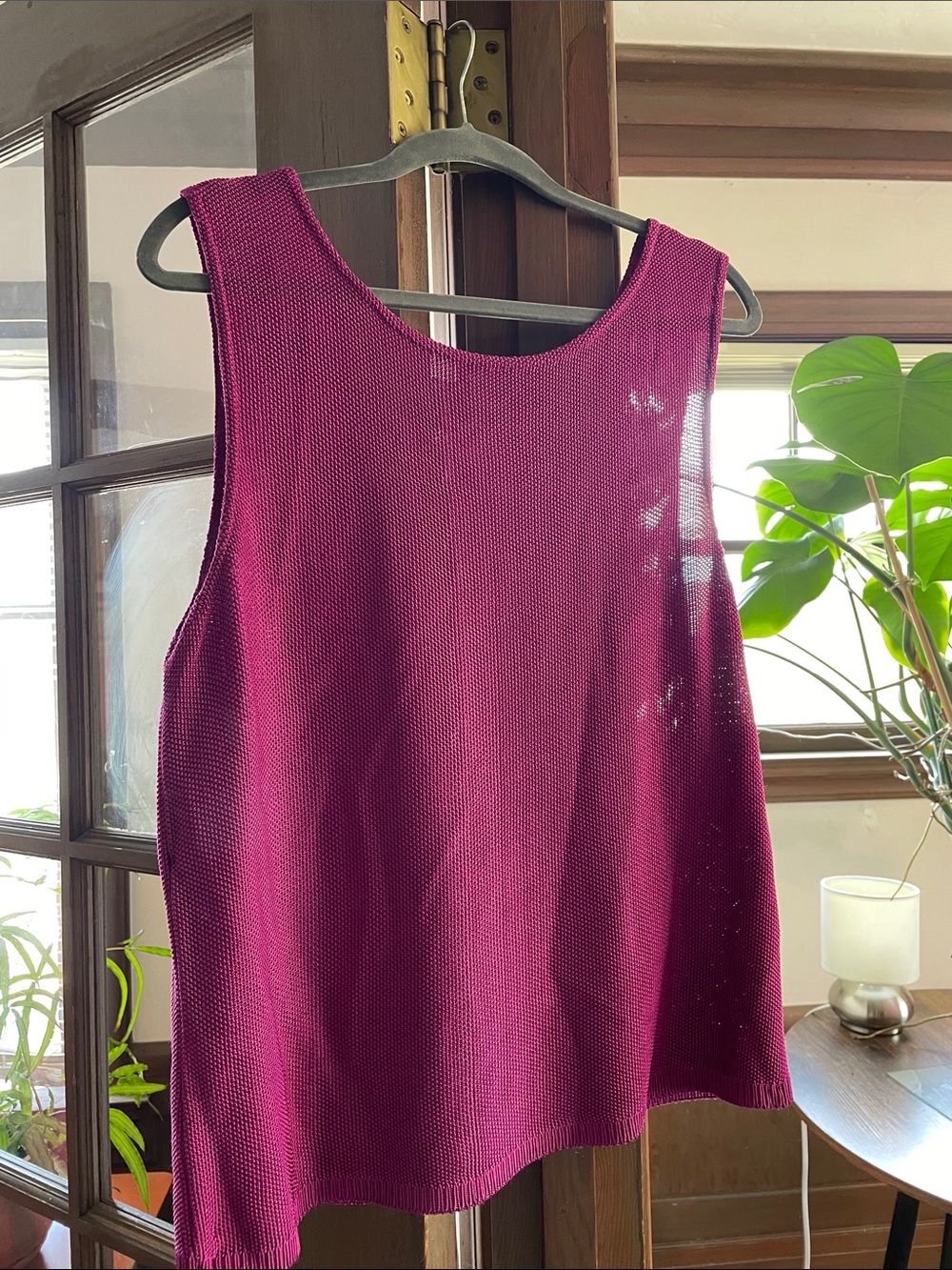 Women’s Knit Tank Top - Raspberry